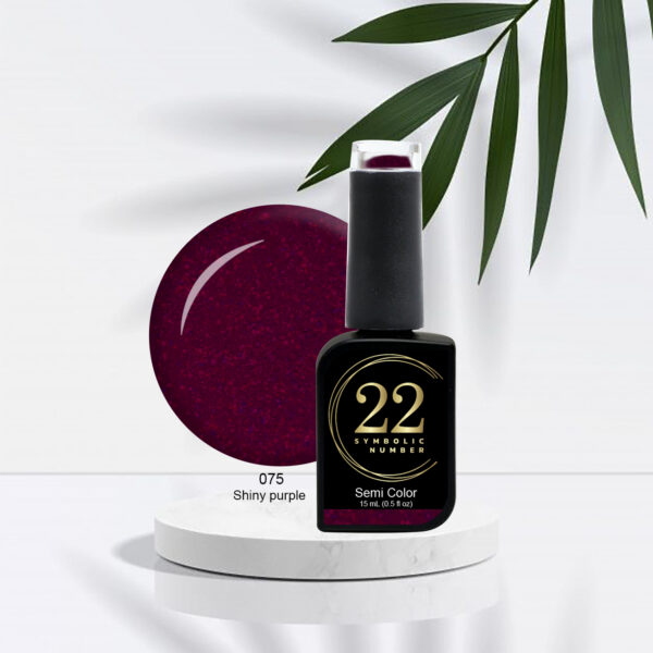 Oja semipermanenta 22Symbolic Number 15ml Shiny-Purple