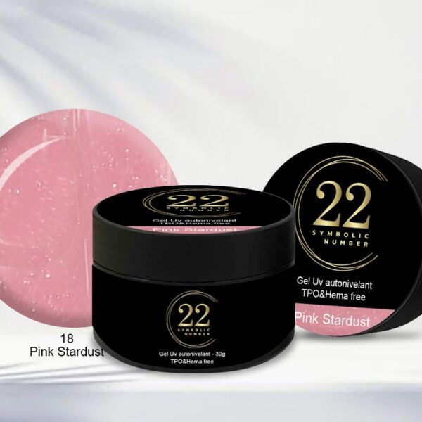 Gel UV Autonivelant Pink Stardust/30g