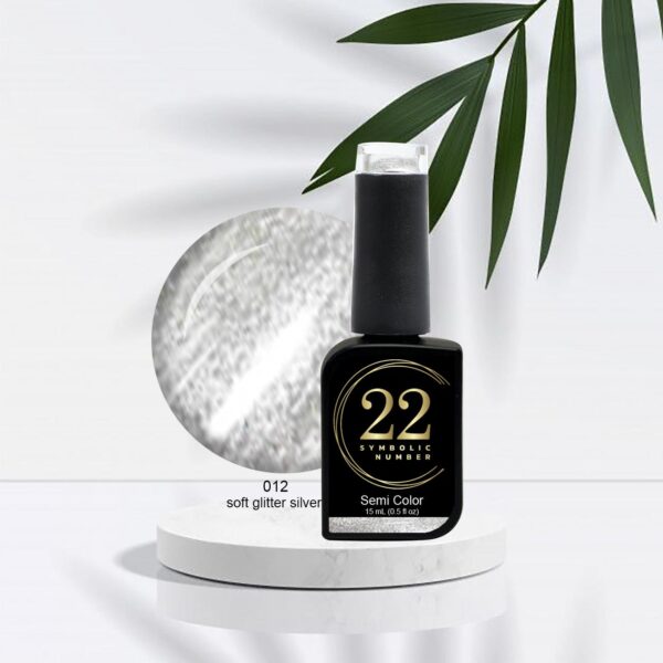 Oja semipermanenta Soft Glitter Silver/15ml